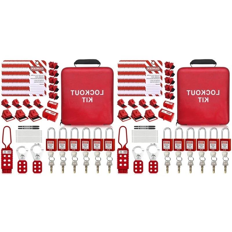 AB08-2 Set Lockout Tagout Kit Lock Out Tag Out Kits Electrical Lockout Kit,Electrical Lockout Tagout Kit