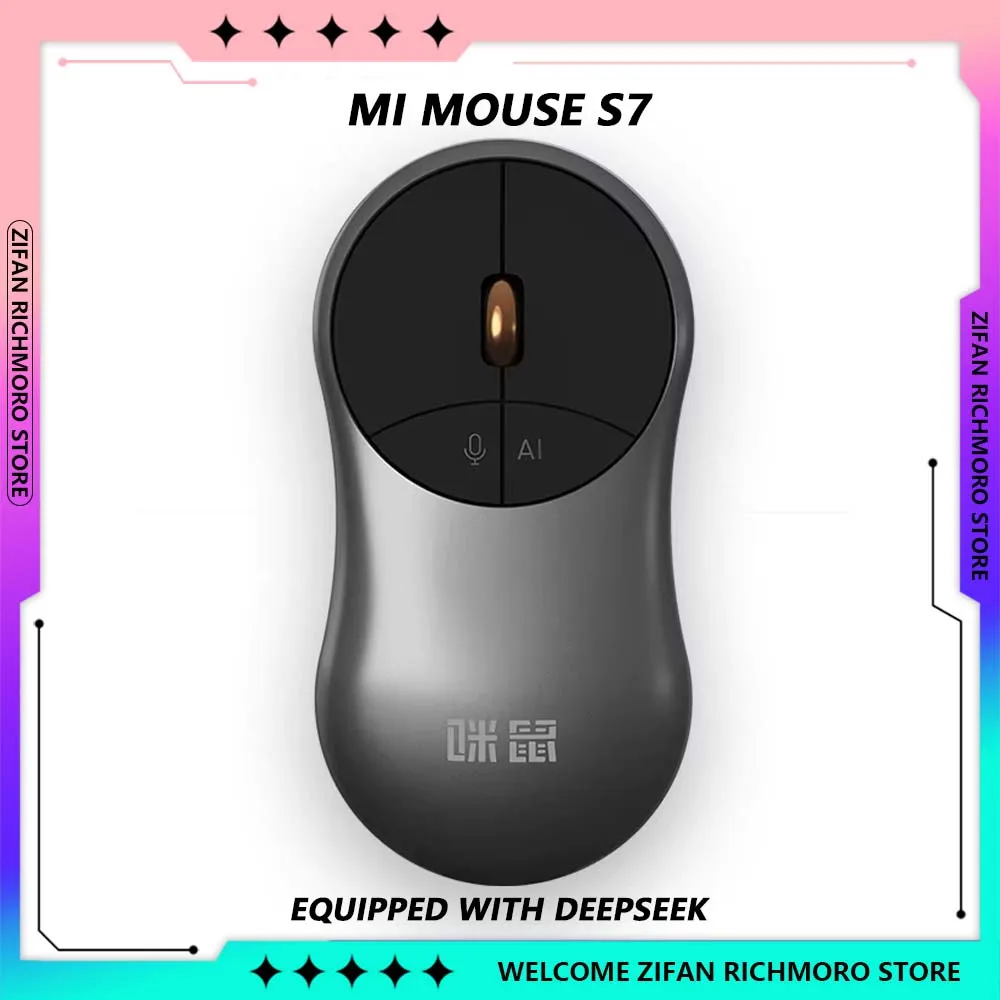 

Mi Mouse S7 Deepseek AI Intelligent Voice Mouse Wireless Bluetooth Metal Sound-controlled Customize Intelligent Office Mouse