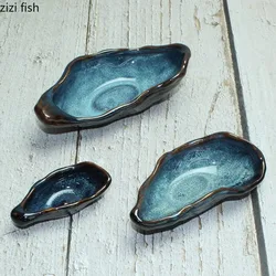 Ceramics Oyster Dish Dinner Plate Sauce Dish Snack Bowl Dessert Bowls Spice Bowl Dim Sum Dish Fruit Plate Salad Bowls Tray