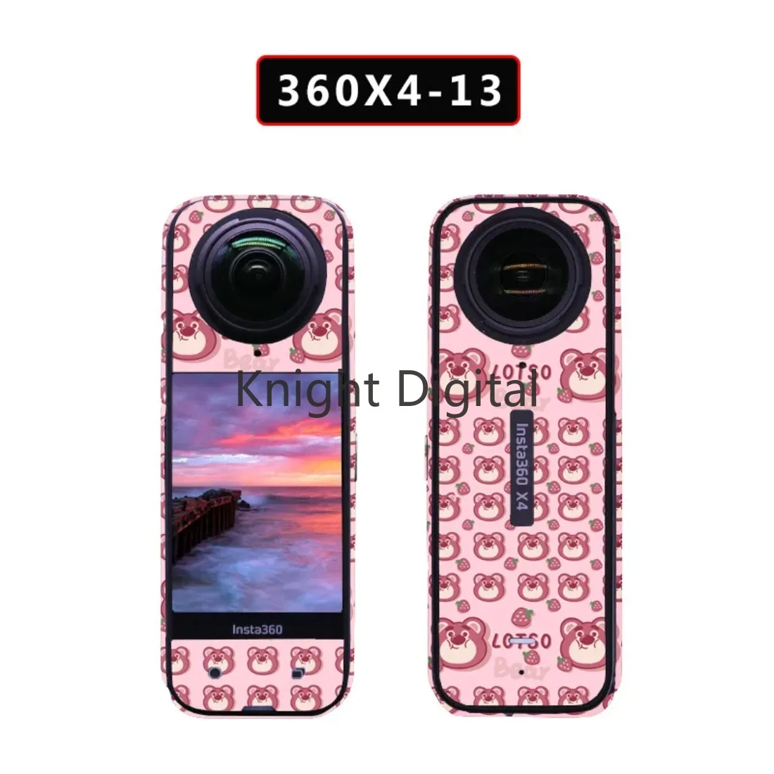 Calcomanías de cámara, pegatinas decorativas, marco del cuerpo para Insta360 X4, película protectora antiarañazos, extraíble, PVC, colorido, a prueba de golpes