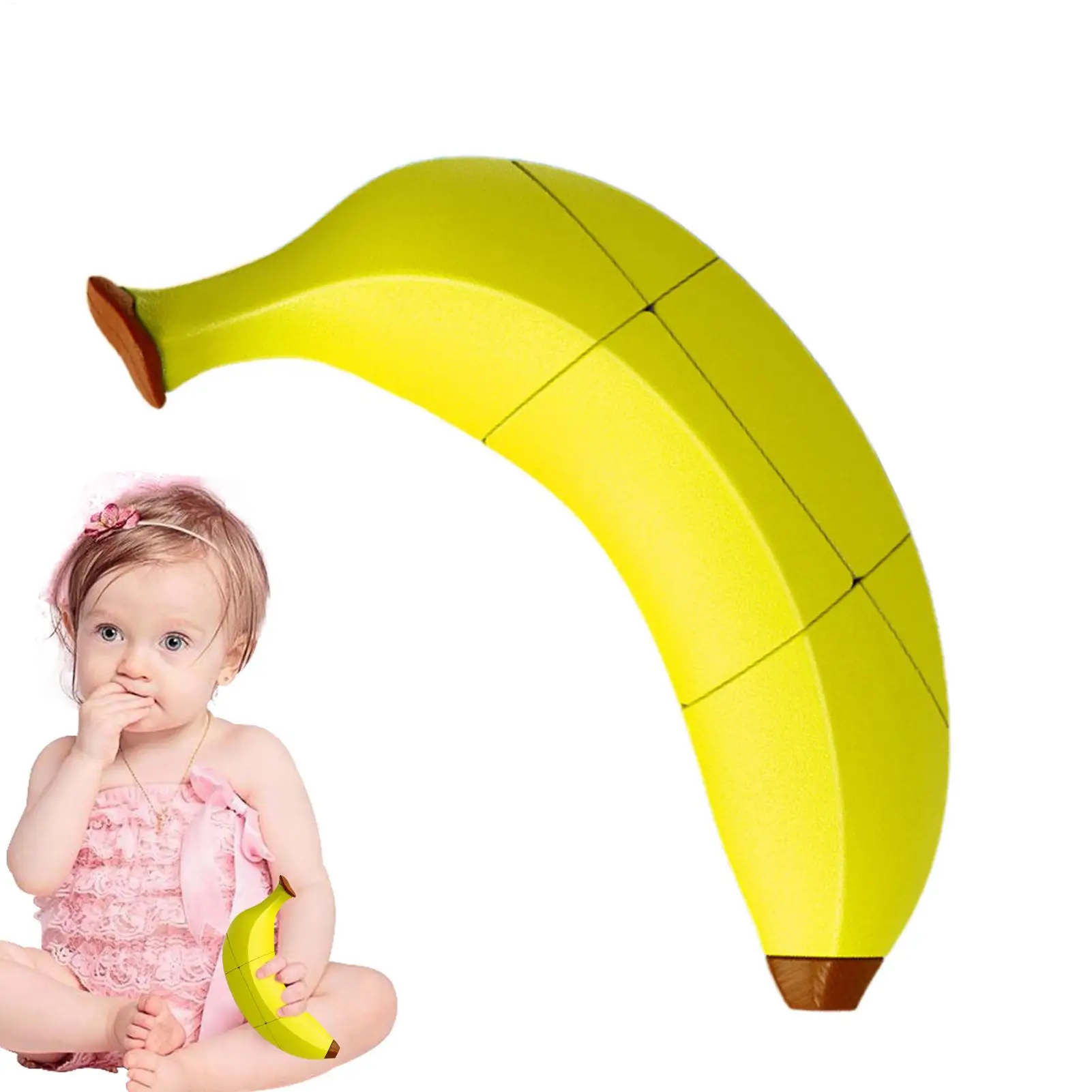 

Fruit Puzzle Simulation Design Educational Toy 360-Degree Rotation Puzzle Cubes For Home Bedroom Nursery Kindergarten Play