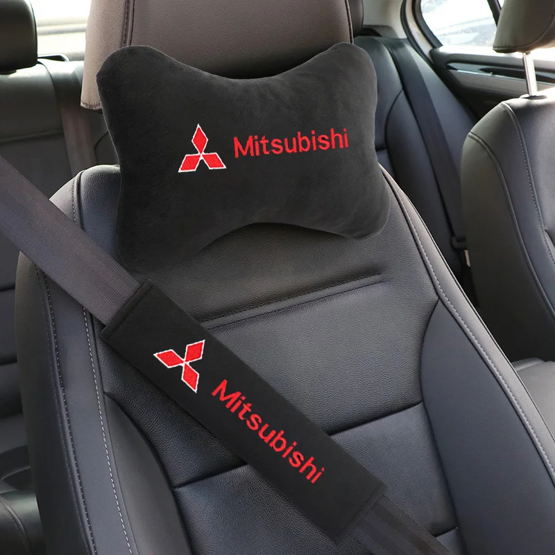 Cojín para reposacabezas de asiento de coche, almohada para reposacabezas para Mitsubishi Asx Lancer Outlander Pajero Ralliart, accesorios para coche