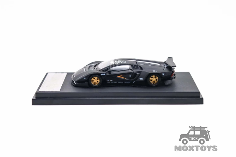 TM TimeMicro x PSC 1:64 PSCDESIGN Countach MatteBlack Diecast Model Car