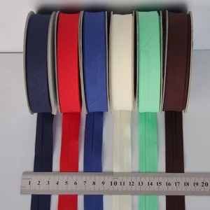 Einzelfalte Bindungsbandvorspannung, Kleidungshandwerk DIY Handmaking, 100% Baumwolle, Vergangenheit, Breite 3/4 11 Hauptverkäufe Baumwollbänder - №4