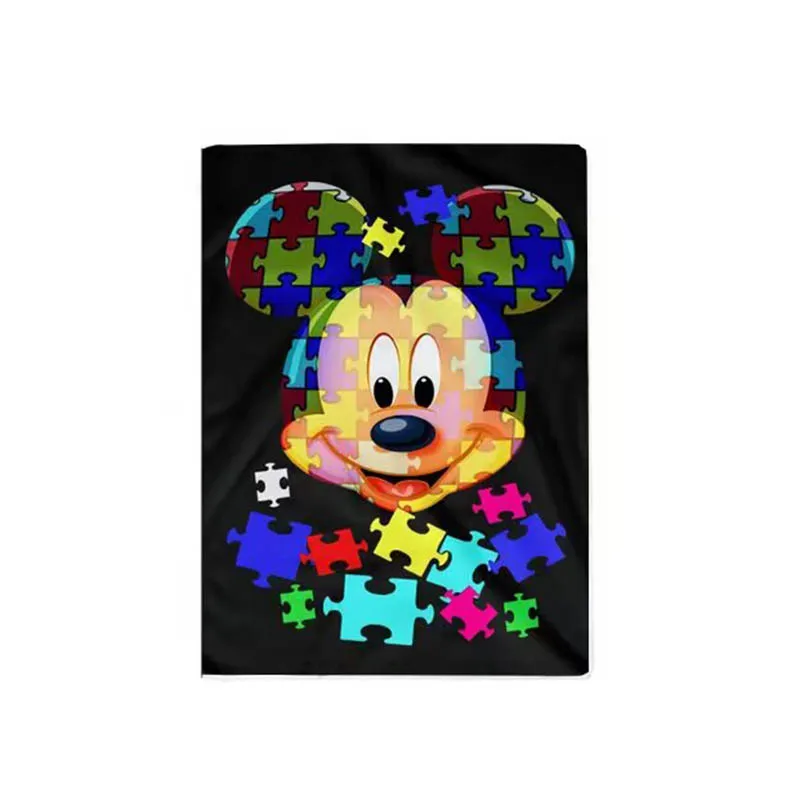 2023 Disney Mickey Minnie Mouse Travel Accessories Passport Cover Holder PU Leather Unisex ID Bank Card Holders Wedding Gifts