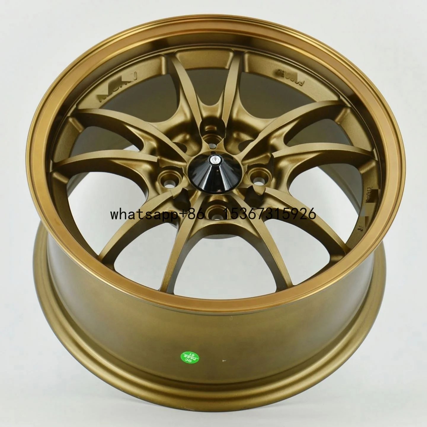 Japanese JDM Style Rims 10 TEN SPOKE DESIGN Bronze 15 Inch 5X114.3 Alloy Wheels For Mugen MF10