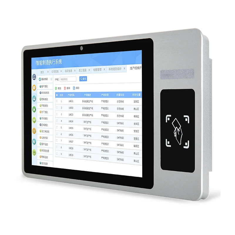

hit productTouchthink 10.1 Inch Android 7.1 Industrial Touch Panel Pc With BT4.0 QR Code ID Card Reader for Pos Terminal