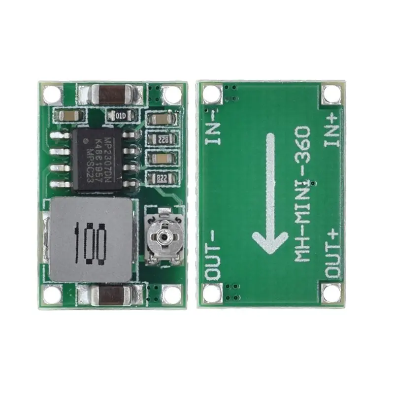 [A93Z!】 HM Buck Converter 10PCS Mini360 DC-DC Step Down Power Supply Module 4.75-23V Input/1-17V Output 340Khz Mini-360