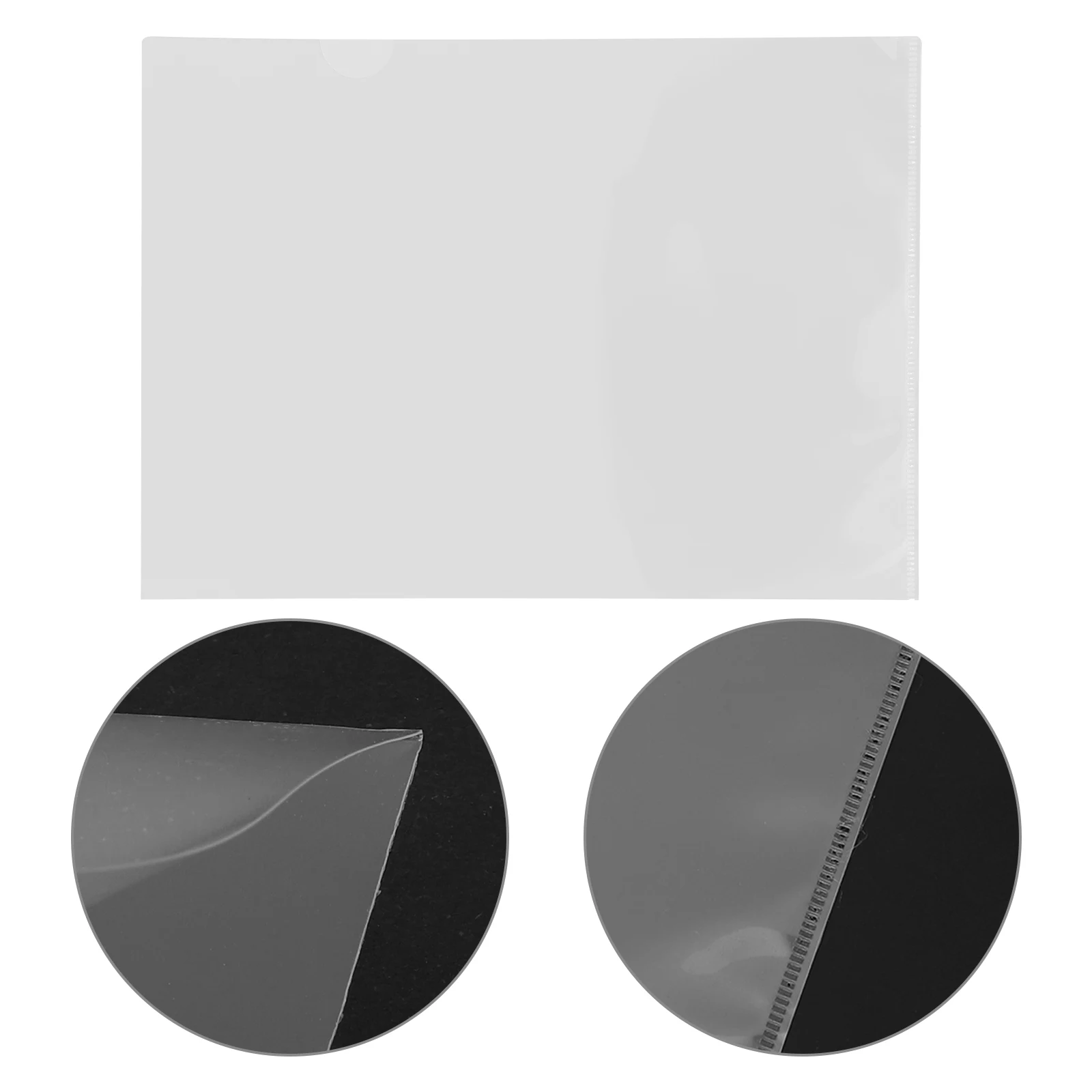 

100 шт. папка для файлов формата А4, прозрачный пластиковый L-образный рукав для документов, водонепроницаемый бумажный органайзер для офиса, школы, папка для хранения документов