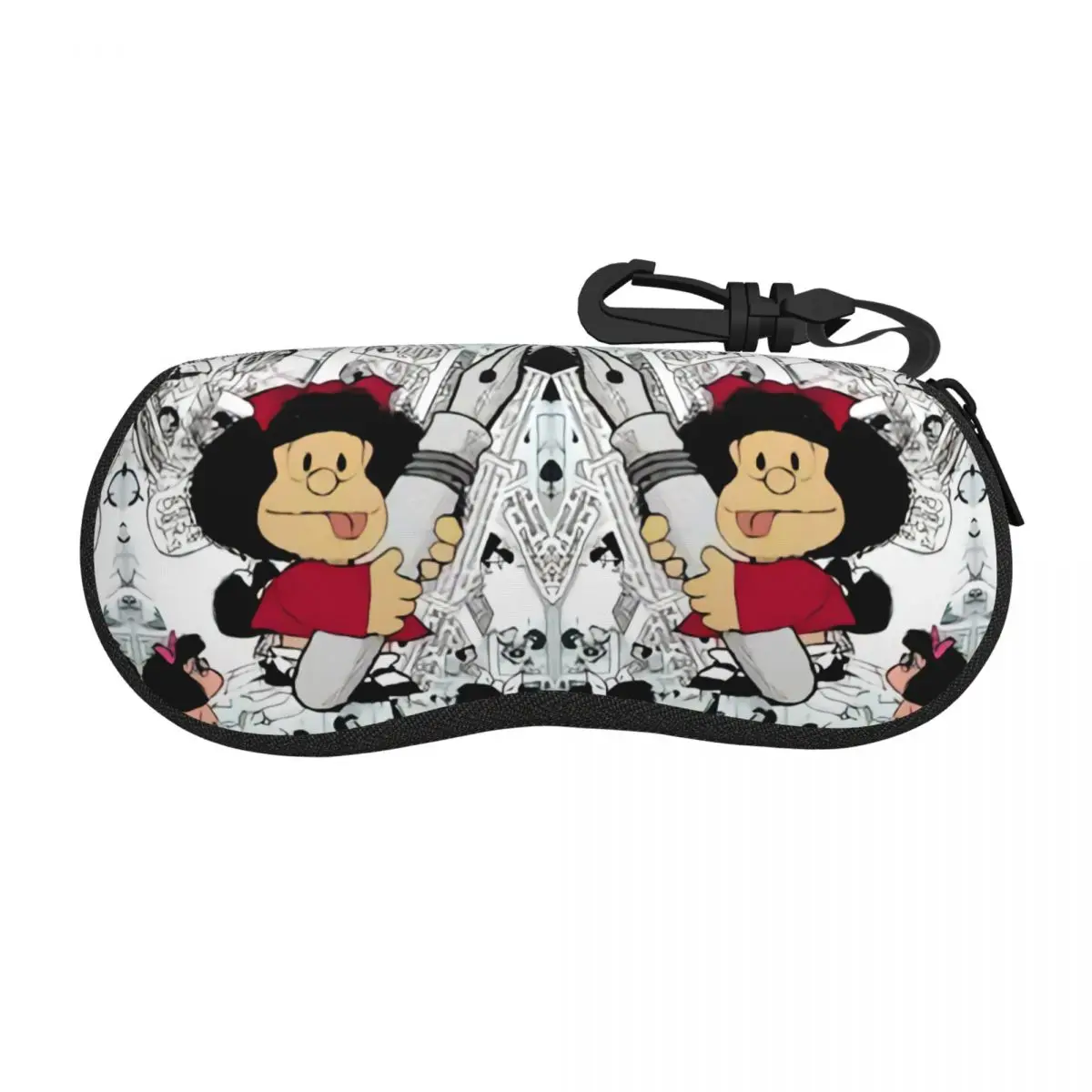 Custom Anime Mafalda Shell Eyeglasses Protector Cases Cool Sunglass Case Kawaii Cartoon Glasses Pouch