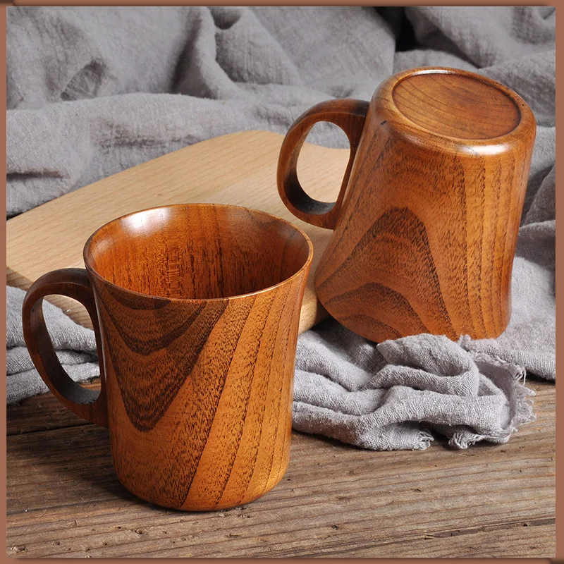 Wooden Mug Cup Coffee Tea Chinese Traditional Handmade Product Heat-insulated  Mugs Afternoon Tea Dessert Tools tazas de café