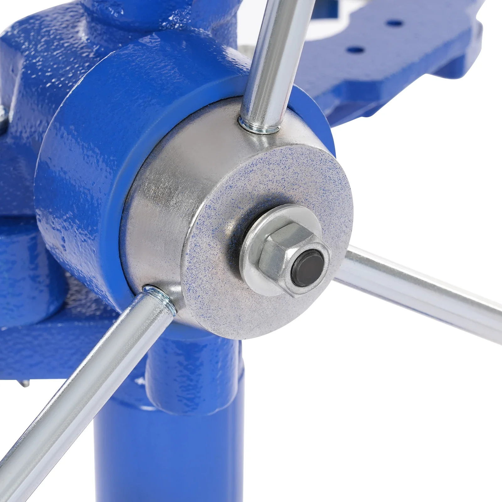 Vehicle Damping Spring Dismounting Tool Blue Cast Iron Hand Operate Strut Spring Compressor 998kg/2200lbs