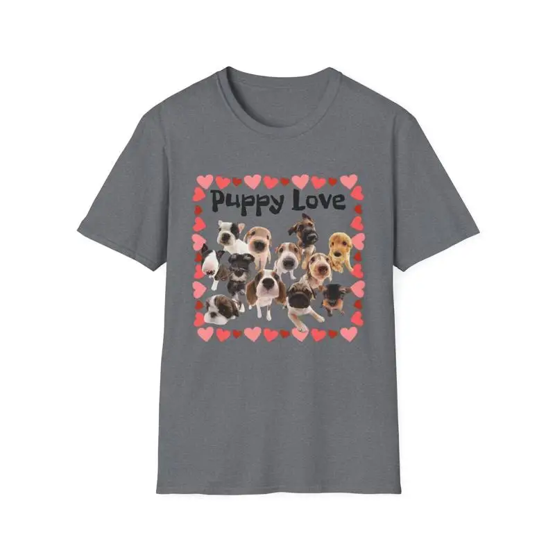 

Puppy Love T Shirt Dog Lover Tee Cute Animal Shirt Pet Owner Gift Soft