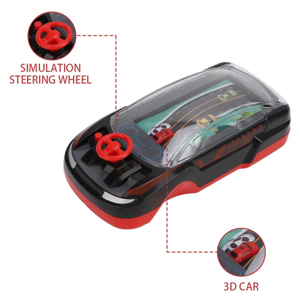 Jogo de carro de corrida portátil console de jogo elétrico aventuras inovadoras máquina de jogo brinquedo interativo volante para crianças adultos