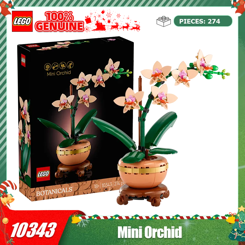 

LEGO Building Blocks Assembly 10343 Elegant Orchid Boys and Girls Toys Birthday Christmas Gifts
