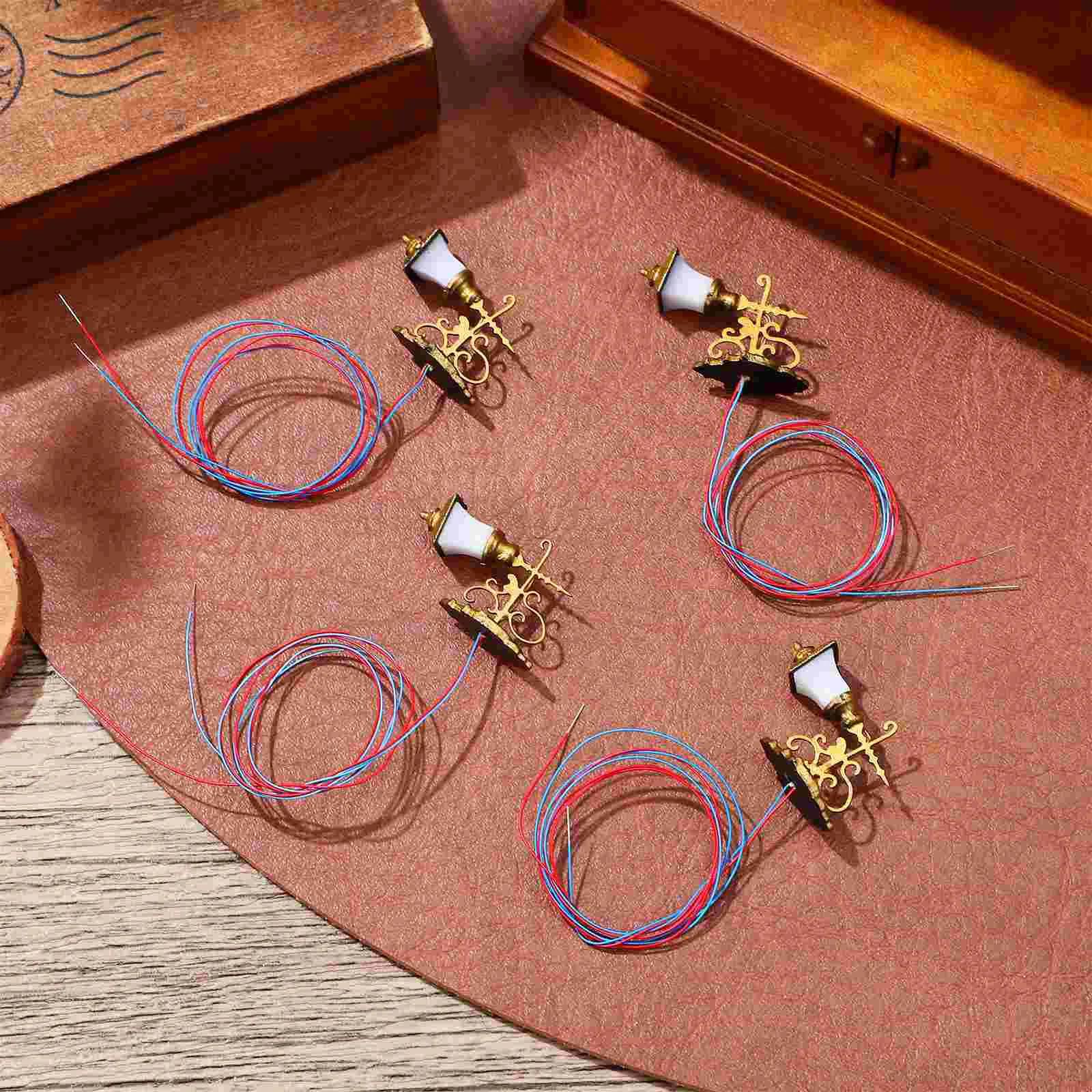 Dollhouse Wall Light Micro Landscaping Lamp Decor Mini DIY Lights Model Luminous Tiny Miniature LED Sconce