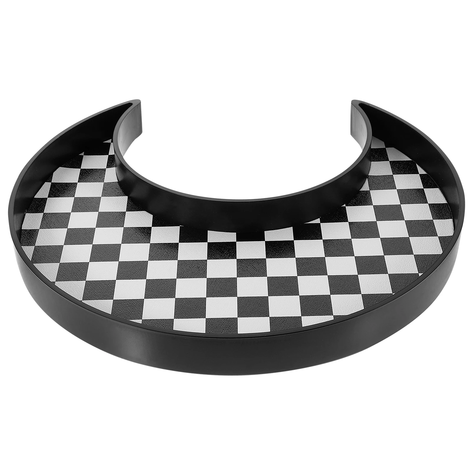 

Checkerboard Pattern Storage Tray for Perfume Cosmetics Jewelry ganizer Small Vanity Plate Desktop HOLDER Trays