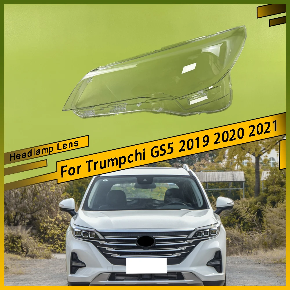 

For Trumpchi GS5 2019 2020 2021 Headlamp Cover Transparent Lamp Shade Headlight Shell Lens Plexiglass Replace Original Lampshade