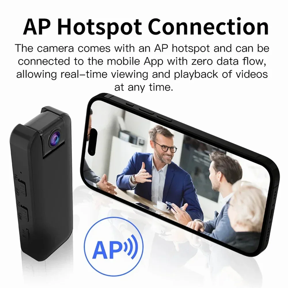 

Portable AG12 Ultra HD Mini Camcorder WiFi Wireless 1080P Body Camera Infrared Night Vision Home Security Digital DVR Recorder