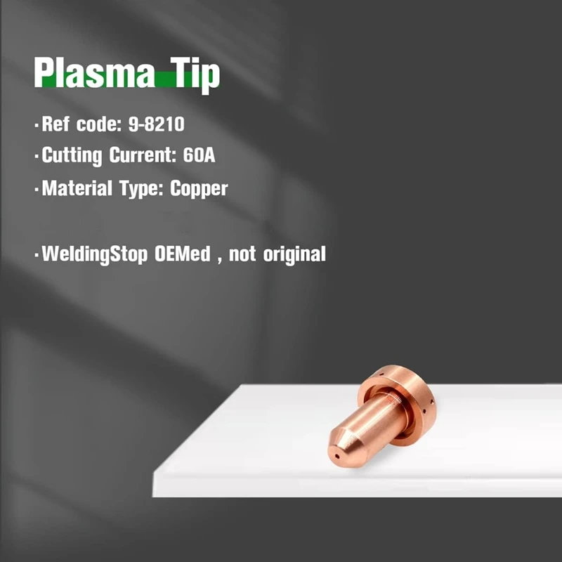 10 ชิ้น 9-8210 หัวฉีดพลาสม่า 10 ชิ้น 9-8215 Plasma Electrode Fit สําหรับ Thermal Dynamics SL60/SL100 ตัดไฟฉาย Consumables-AT64