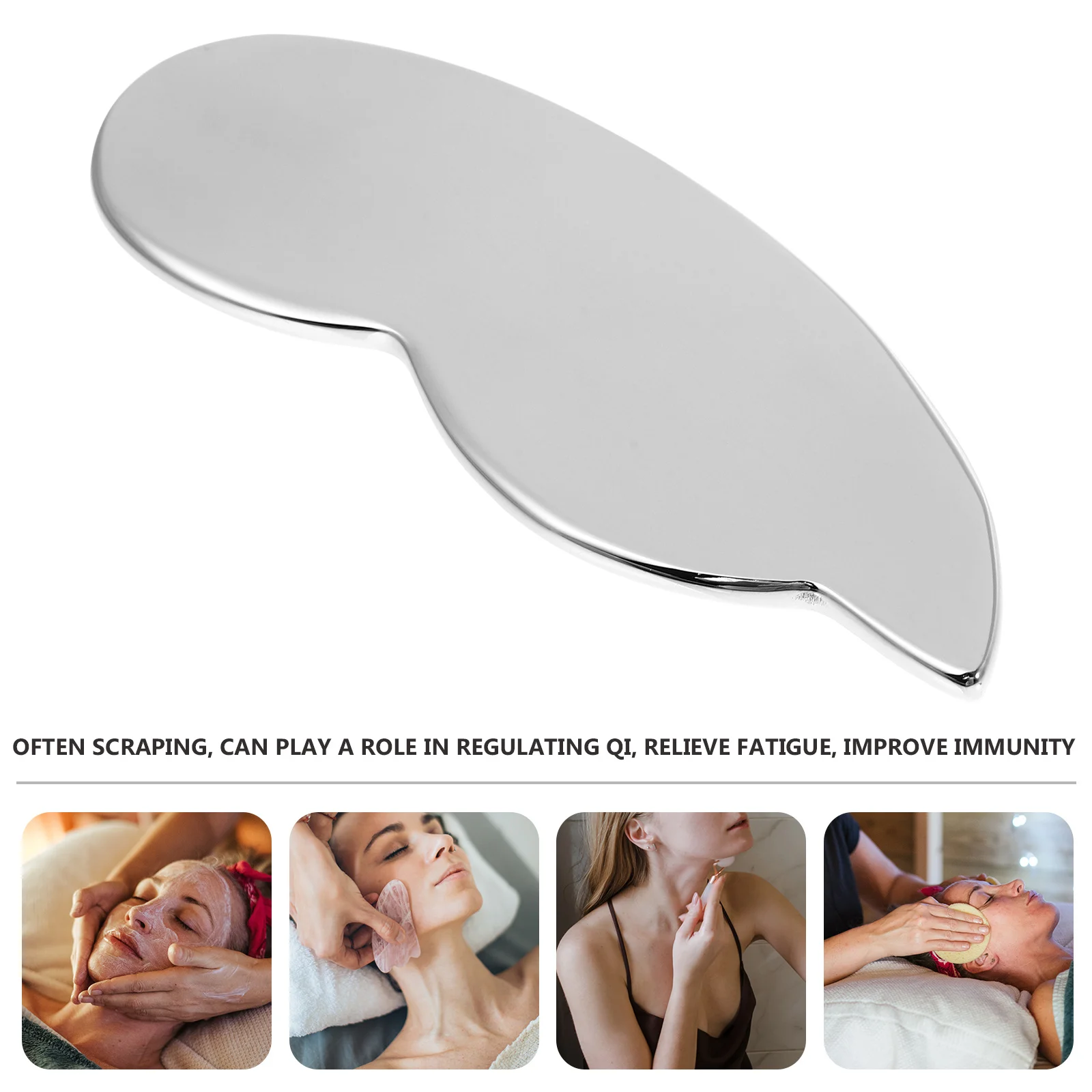 

Stainless Steel Scraping Board Scraper Tool Massage Gua Sha Tools Massagers Household