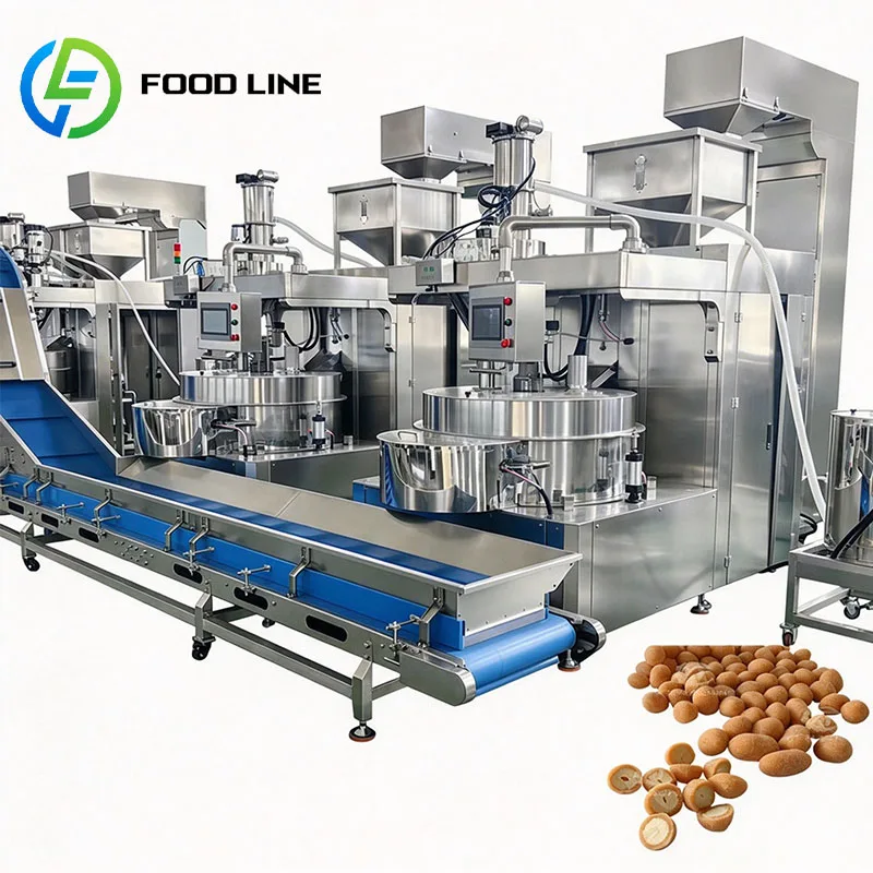 Almond Coating Machine Nut Coater Peanut Cashew Processing Equipment Hazelnut Pistachio Walnut Customized
