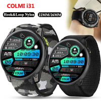Strap for COLMI i31 C61 C60 C80 Smart Watch Nylon Loop Strap 20mm Qucik Fit Band Adjustable Bracelet Correa Accessories