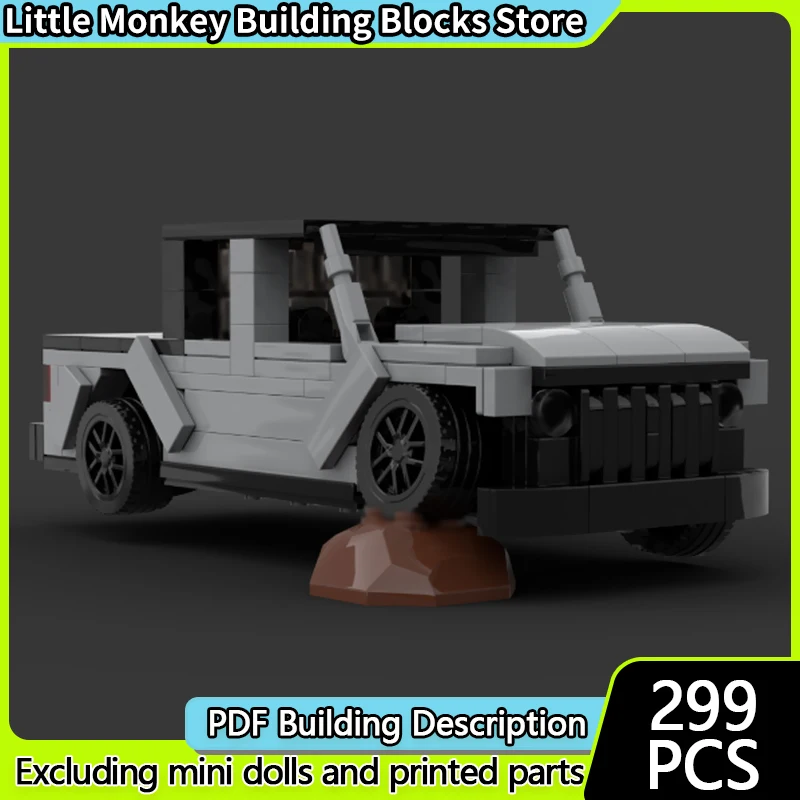 

Speed Racing Car Model MOC Building Bricks All-Terrain Pickup Truck Modular Technology Children Holiday Gifts Assemble Toys Suit