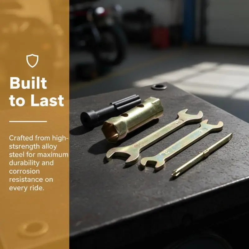1 Set Motorcycle Spanner Wrench Socket Repair Tool Kit With Storage Pocket Essential Maintenance Tools For Bike Workshop Repairs