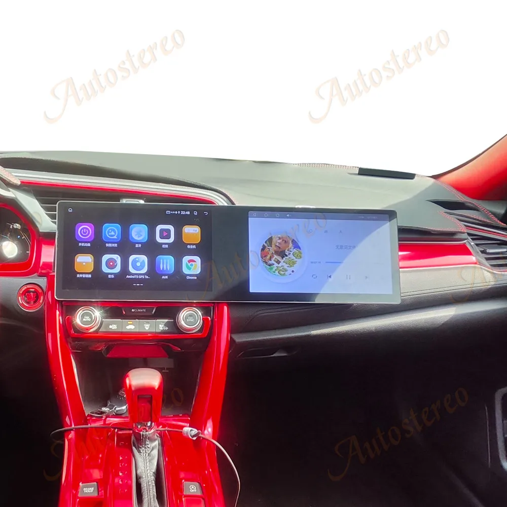 

Car Radio 11.5 Inch Carplay For Honda Civic 2014-2021 Android 14 Car GPS Navigation HD Smart Large Screen Multimedia Player