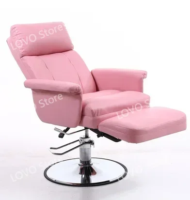 

Beauty Chair Can Lie Down Facial Mask Bar Stools Experience Lift Sedentary Embroidery Eyelash Nail Flat Salon Furniture