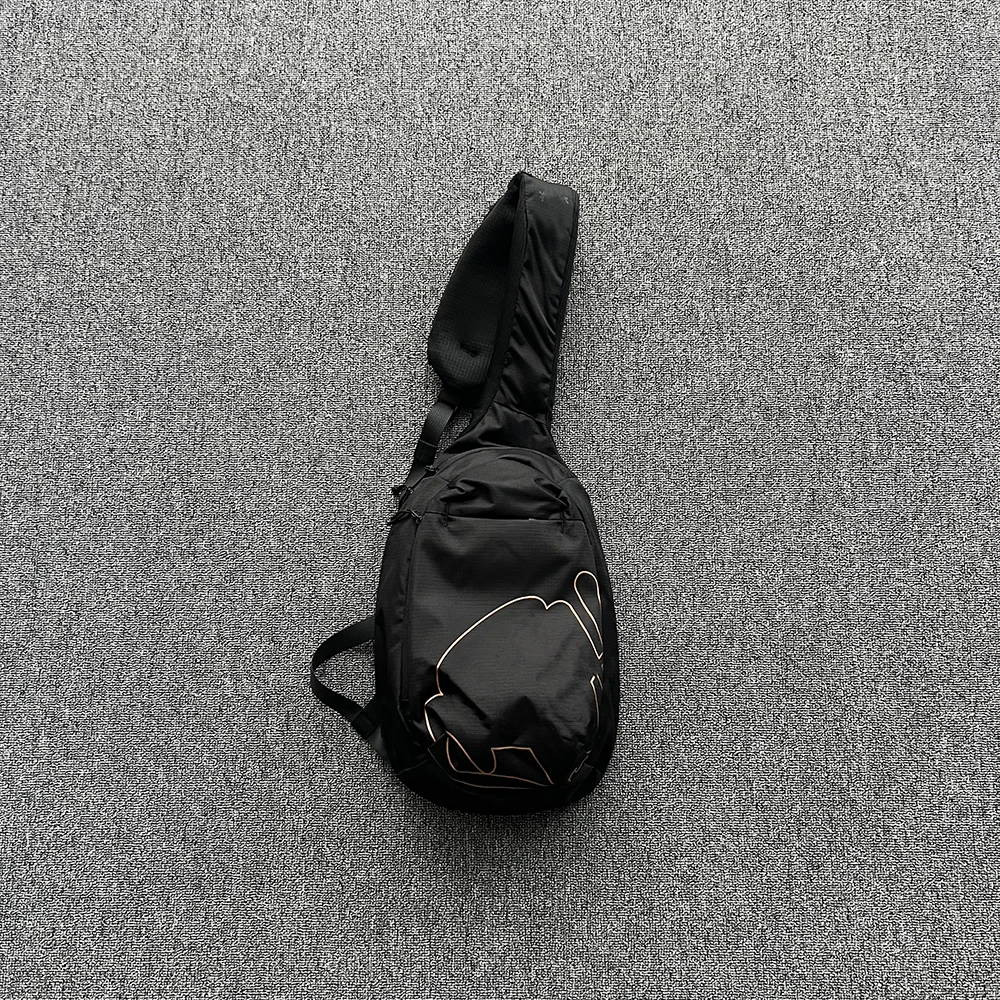 

SY-148 Black Crossbody Bag with Rose Gold Print - Trendy Casual Ultra-Lightweight Everyday Accessory