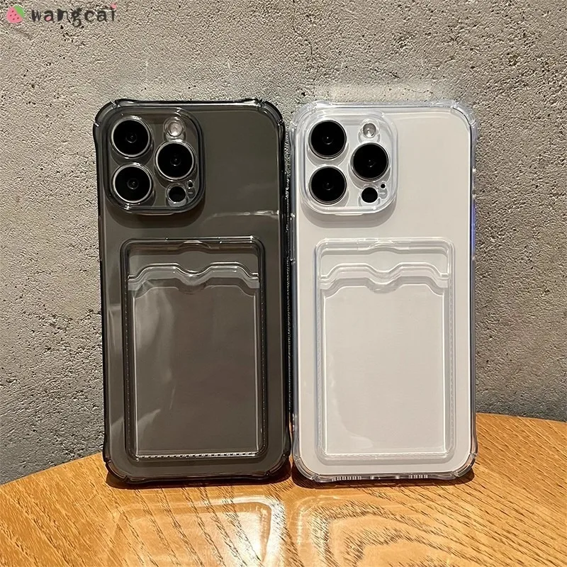 For Realme 10 9 9i 4G Pro Plus 6i 5 5s 5i Phone Case Wallet Put Cards Card Package Transparent Soft Cover