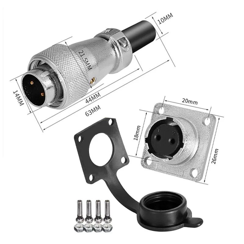 Aviation Plug WS16-2 3 4 5 6 7 8 9 10 Pin Connector TQ TZ Socket Cable 2P 3P 4P 5P 6P 7P 8P 9P 10 core square socket 16mm