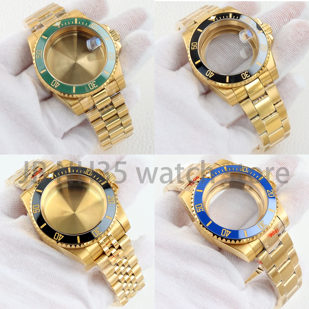 

Diver nh35 40mm Watch Case Sapphire for Submariner NH34/NH35/NH36/H38 Movement 28.5mm Dial Stainless Steel Oyster/jubilee Strap