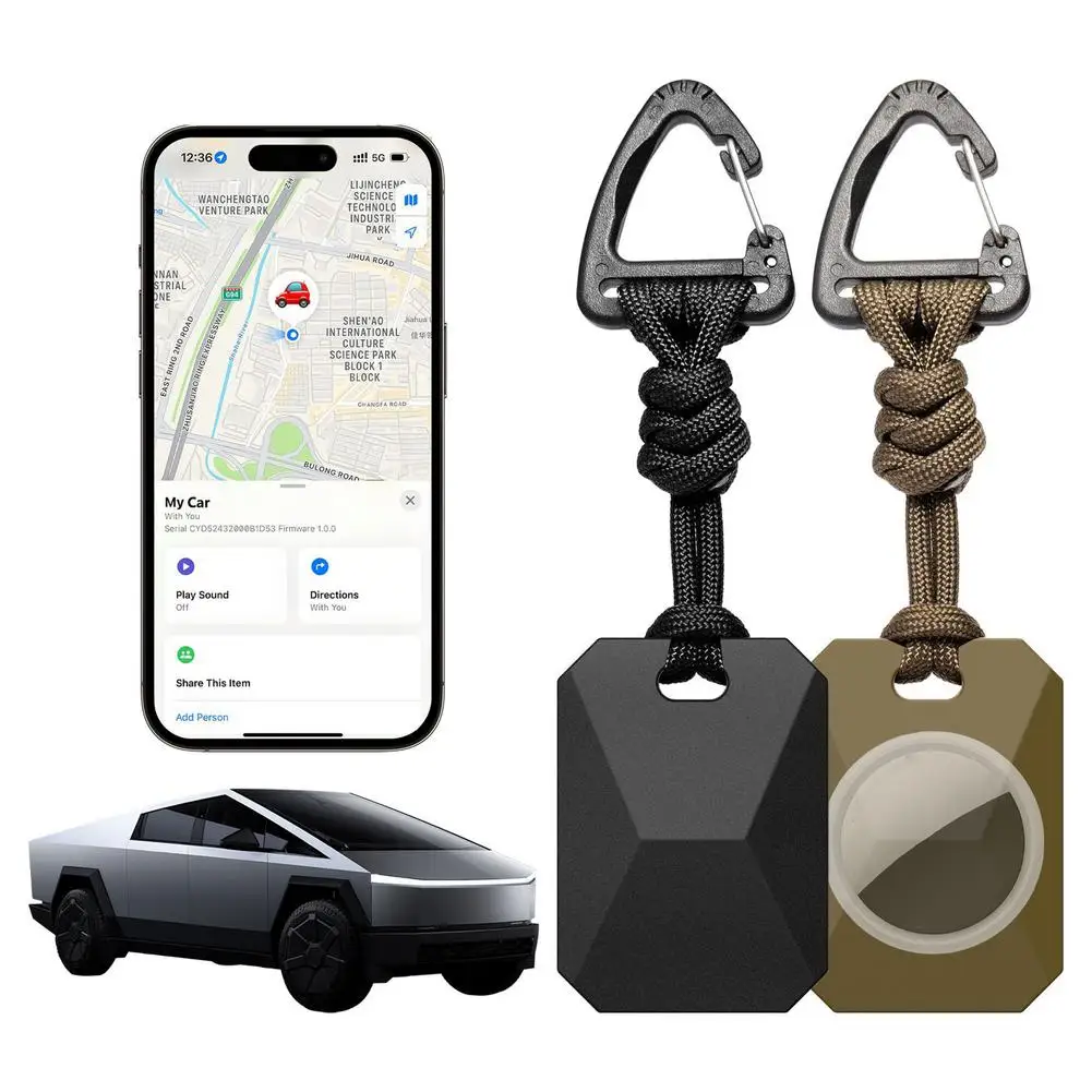 Case For Airtag 2 Protective Cover For AirTag 2 With Hang Rope Cool Sport Car Design Bag Decoration Anti Fall Shockproof
