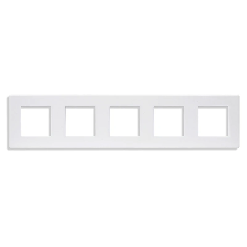 J2HB Modern White Socket Panel 86 Type Design Resistant to Heat and Impact for Long Use