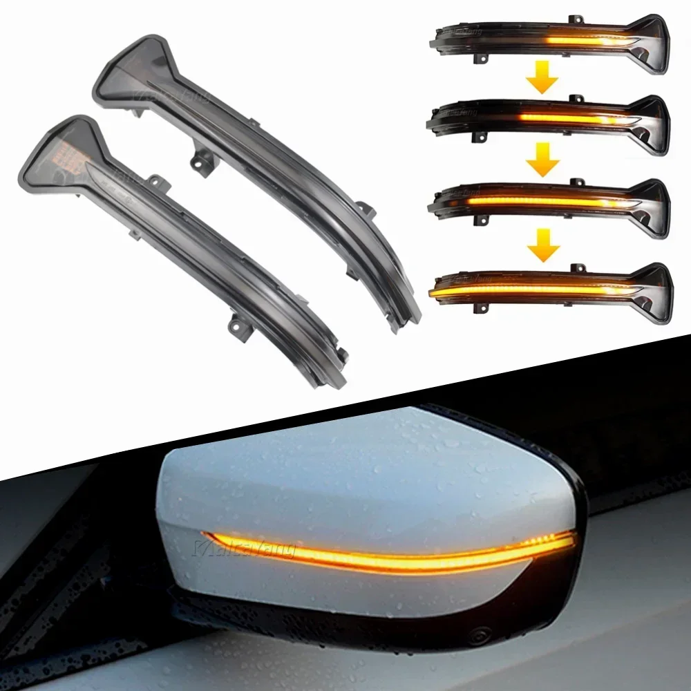 

Flowing Turn Signal Light LED Side Wing Rearview Mirror Dynamic Indicator Blinker For BMW G38 G30 G31 G11 G12 G14 G15 G20 M5 F90