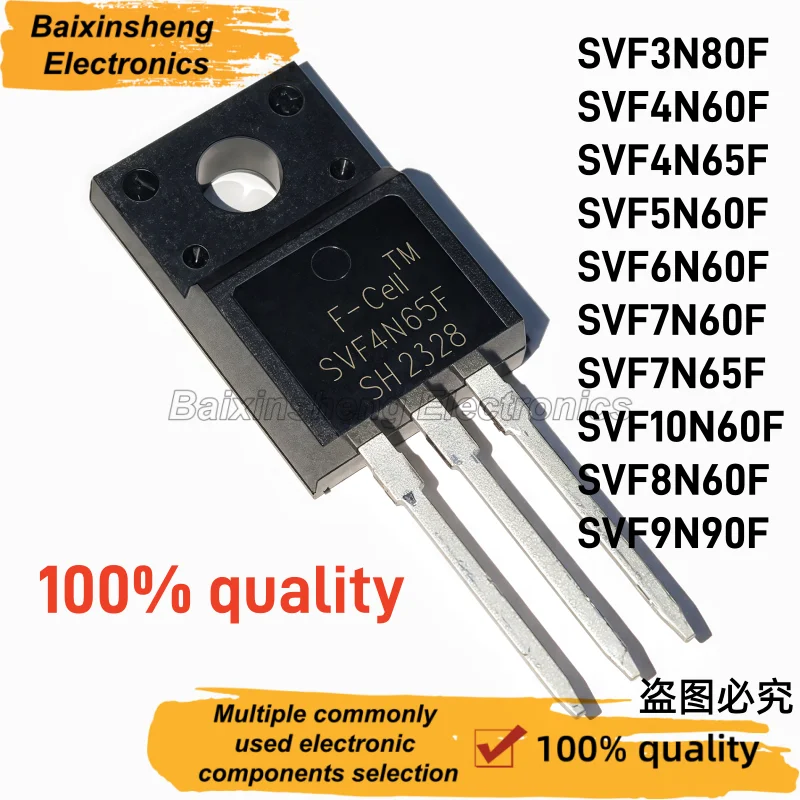 10PCS SVF10N65F SVF12N60F SVF10N80F SVF18N50F SVF18N60F SVF20N50F TO-220F 100% quality Field-effect transistor