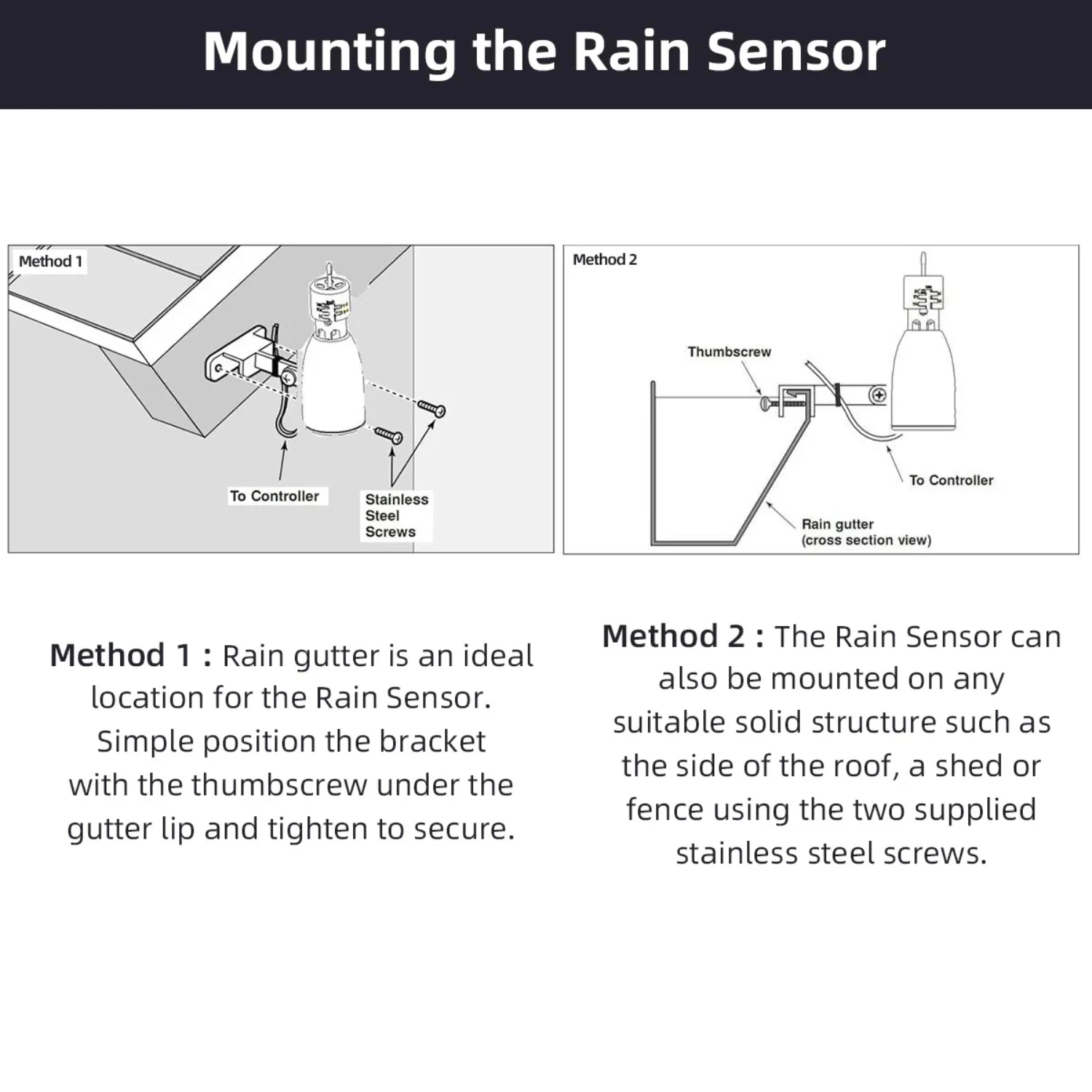 Effizienter zuverlässiger automatischer Mini-Regensensor für intelligente Gärtner, der den Gartenwasser-Timer unterbricht und eine ordnungs gemäße Bewässerung gewähr leistet m