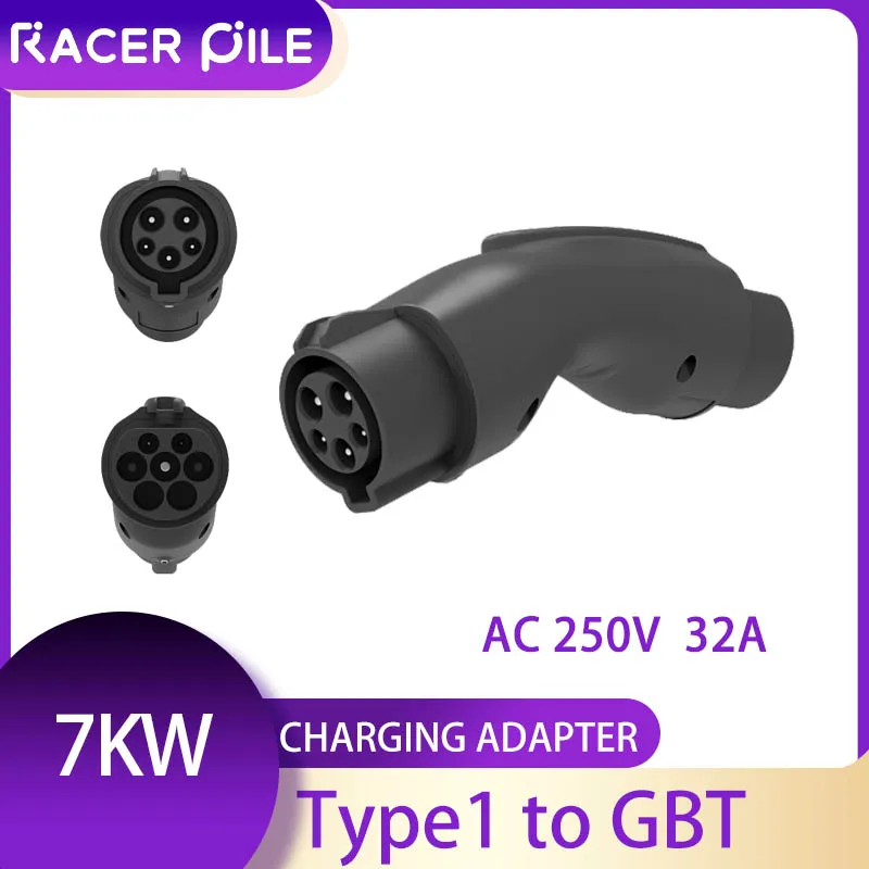 

7KW 32A Type1 to GBT EV Charger Adapter for Chinese Version Electric Car with GB/T Charging Socket for BYD