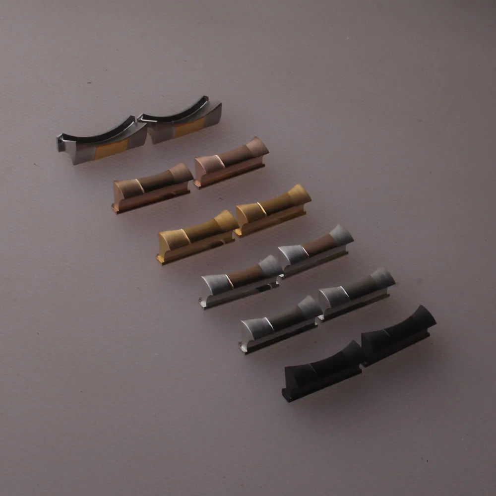 Пара изогнутых концевых звеньев для часов Rolex Tudor, Аксессуары для часов из нержавеющей стали, 20 мм 21 мм