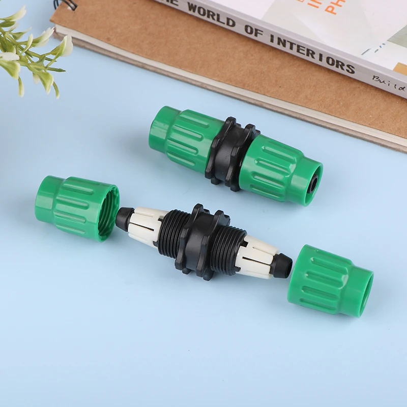 1Pc Connector For 3/4In 5/8In Garden Hose Expandable Garden Hose Repair Parts Dual-Channel Hose Female Male Connector