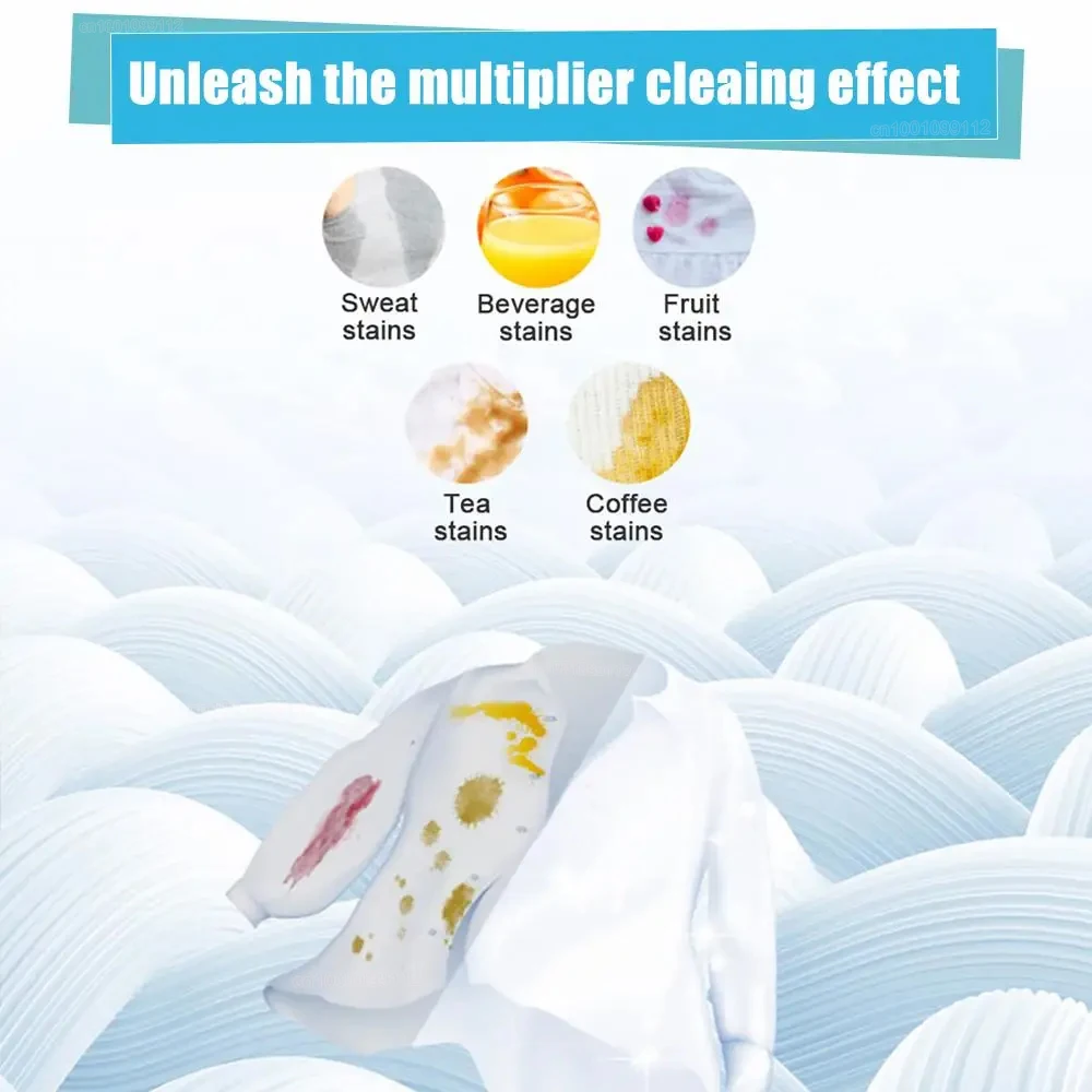 30/60/90/120pcs Portable Laundry Tablets Cleaning clothes Laundry Paper Concentrated Washing Powder Detergent Washing Machines