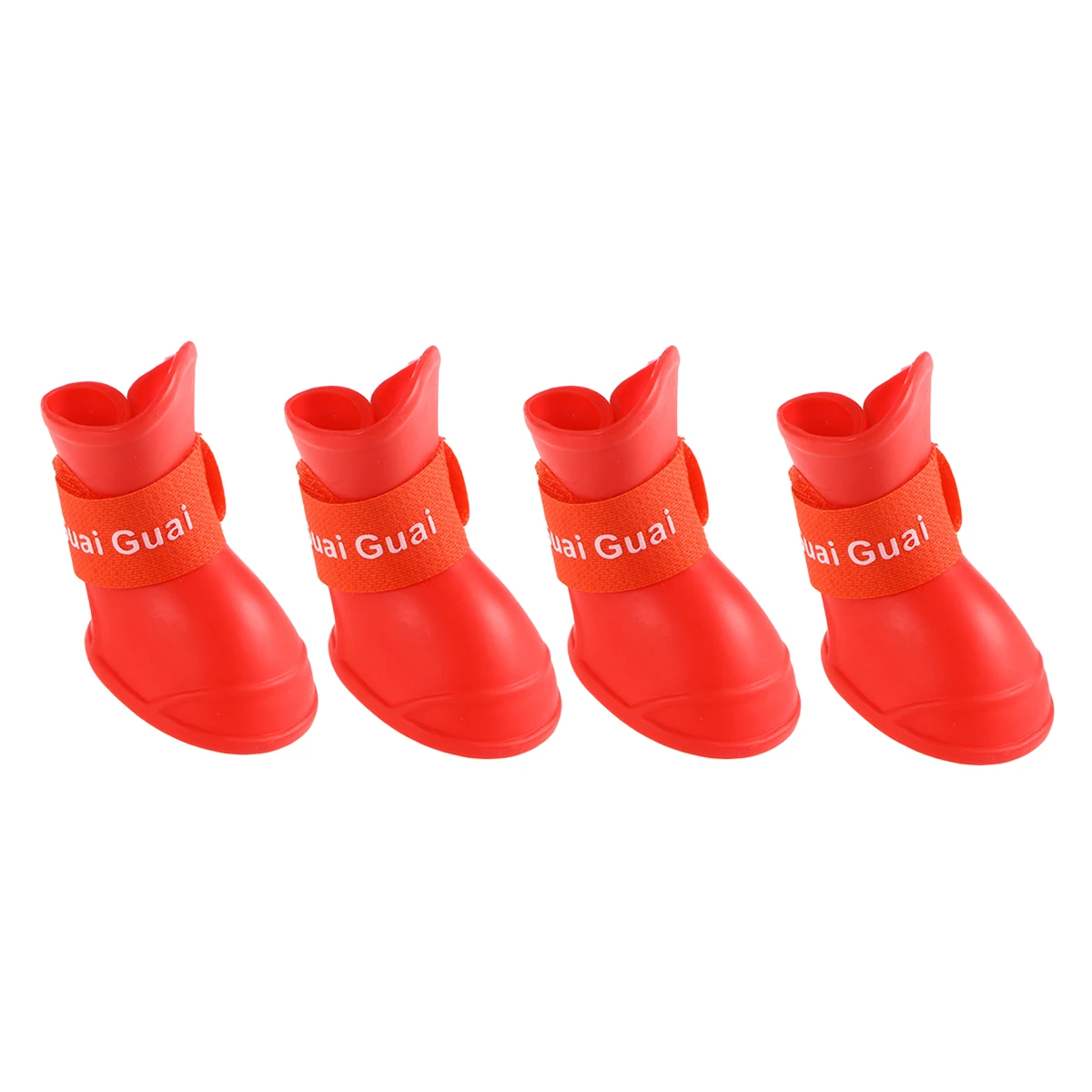 

Little Pet Dog Puppy Anti-slip Rain Snow Boots Rubber Waterproof Boots Shoes - Size (Red)
