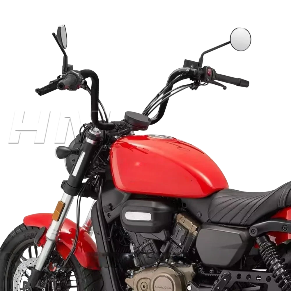 For QJMOTOR 300SRV modified raised handlebars for srv 300 brake cable accessories
