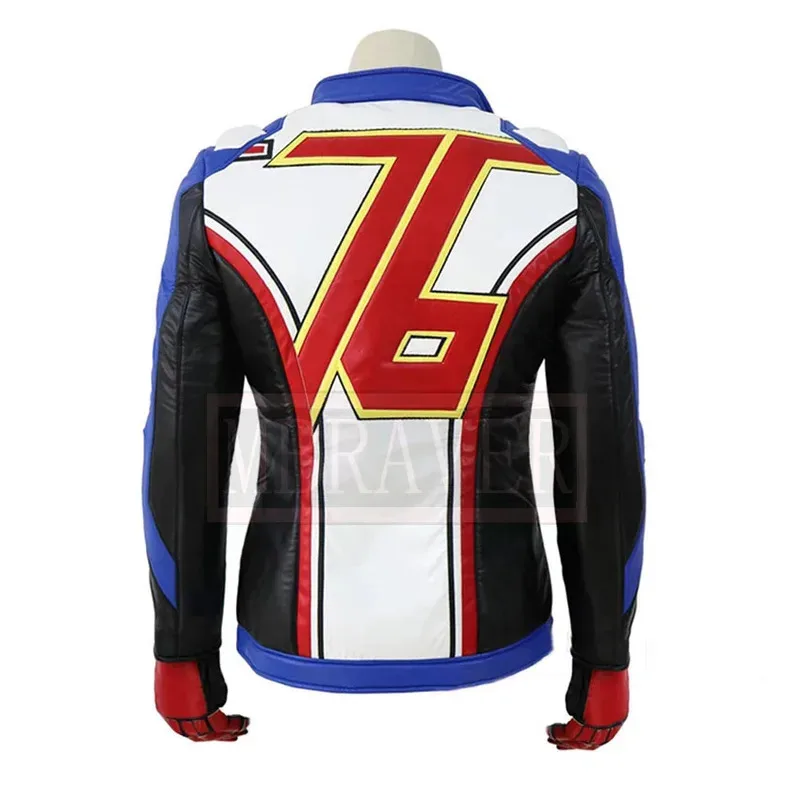 

ff34OW Soldier 76 Jacket Coat Cosplay Uniform Costume Halloween Outfit Christmas Custom Made Any Size