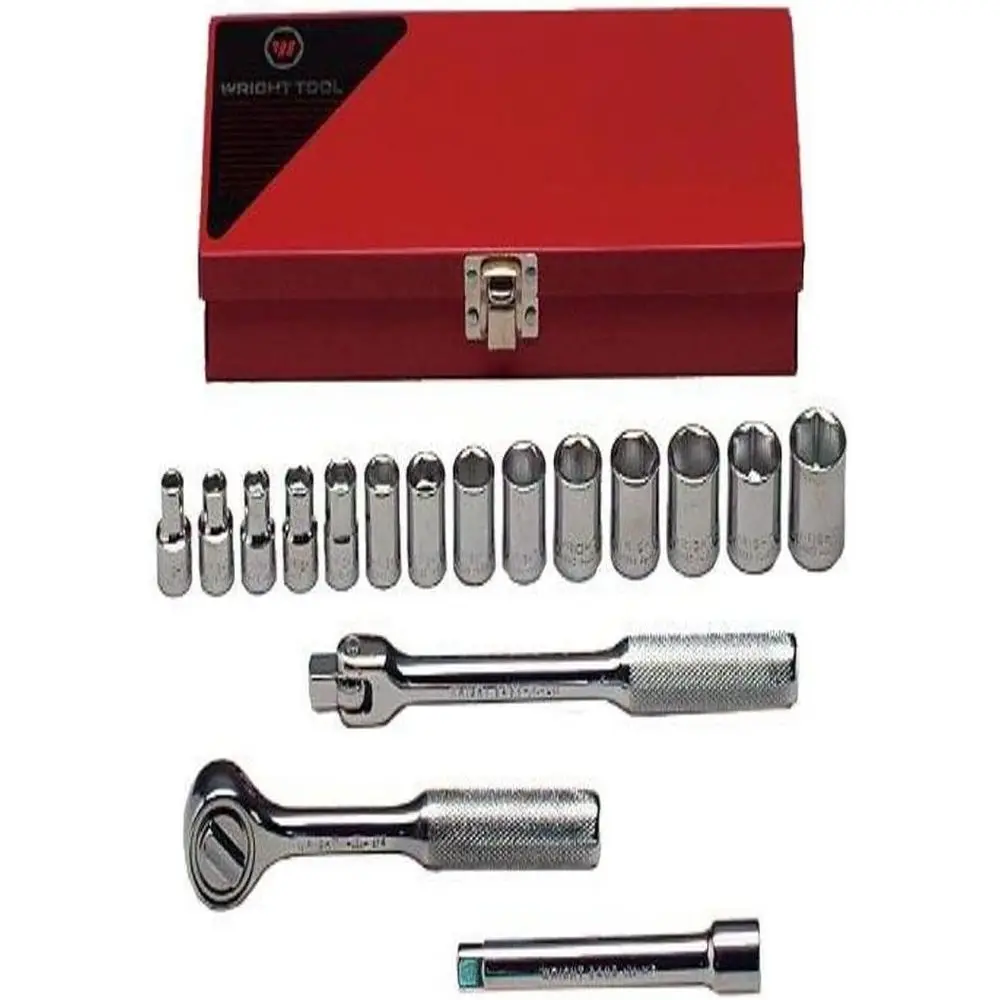 

17-Piece 6-Point Metric Socket Set, 366mm Drive Stand