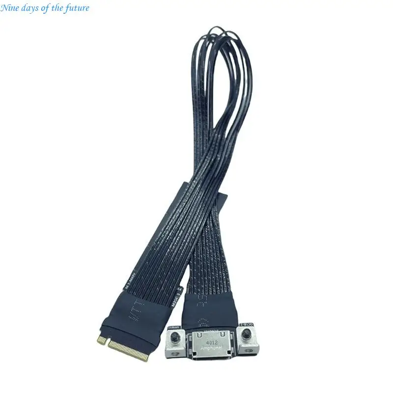 PCIe4.0 Oculink SFF 8611 M.2 to Oculink 4i Servers Super Speed Cable Data Extension Cable Adapter Cable PCIe4.0 Gen4 E65A