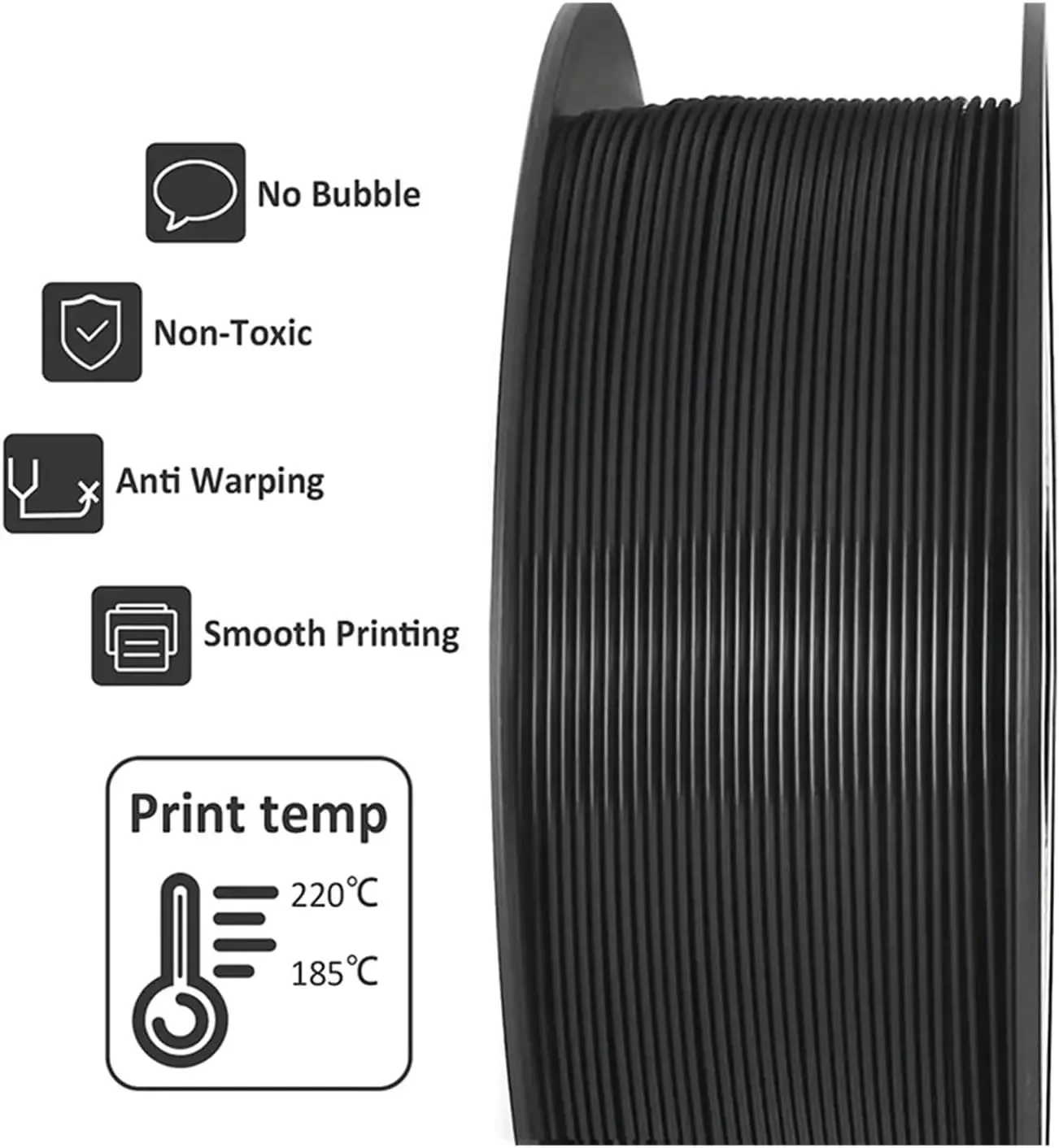 10Kg Filament Plastic for 3D Printer 1.75mm,Tangle-Free, 3D Printing Wire Materials Vacuum Packaging(Blue)